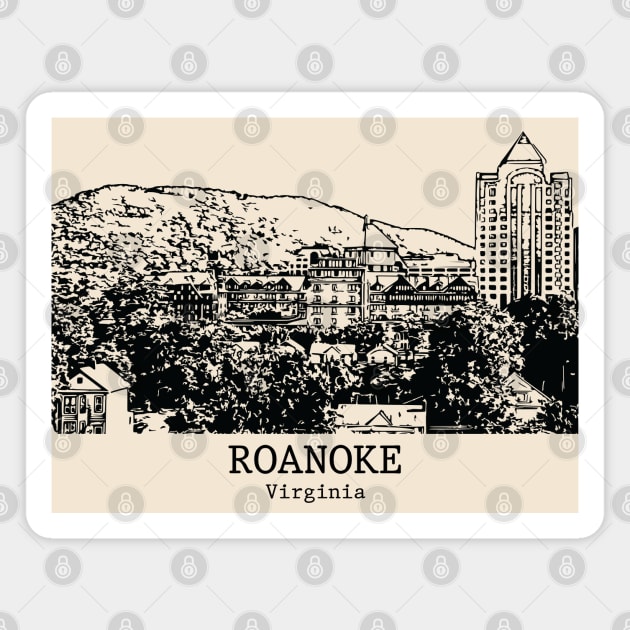 Roanoke - Virginia Magnet by Lakeric